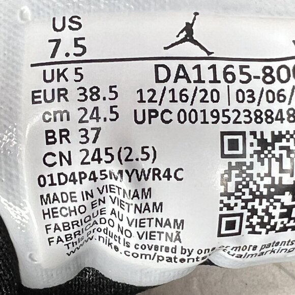 Nike Air Jordan Air NFH Womens Size 7.5 Pale Coral Athletic Sneakers DA1165-800 - Picture 9 of 9